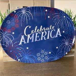Americana Patriotic Melamine Serving Platter